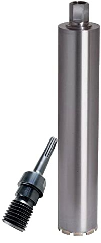 ADT DIAMANTWERKZEUGE | Diamantbohrkrone Premium Line für Beton mit hoher Armierung, Kernbohrer mit 11 mm Dach-Segment & 500mm Nutzlänge | Ø 42mm + SDS Max Adapter