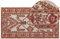Alfombra de Lana Naranja Beige marrón Rojo 80 x 150 cm Oriental a Mano Adilcevaz