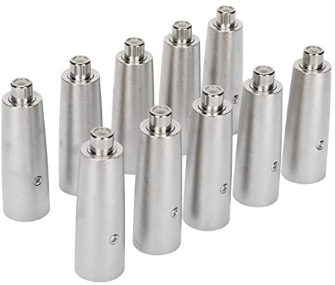 Hosi Cinch-auf-XLR-Adapter, Mikrofonkoppler aus Metall, Mehrzweck für Aufnahmegeräte für Verstärker