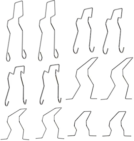 The Lord of the Tools 12 Stück Scheinwerferlampen Haltefederklammern für H1, H3, H4, H7-Lampen, Abblendlicht-Scheinwerferlampenhalter-Clips Haltestifte Halterung, 5ZHSFULLKIT