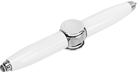 RiToEasysports Fidget Pen, Denkunterstützung, Kugelschreiber mit LED-Licht für Business-Erwachsene, Studenten und Kinder zum Stressabbau im Büro, in der Schule und zu Hause (Weiß)