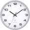 Warminn Horloge Murale Radio-pilotée de 30 cm avec Affichage des Secondes Blanc Argent