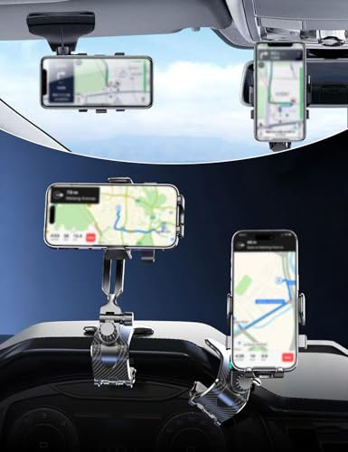 Soporte Móvil Coche para Dacia Sandero 2021+, Soporte para teléfono para automóvil Ajustable y Giratorio de 360 Grados para Smartphones de 4 a 7 Inch
