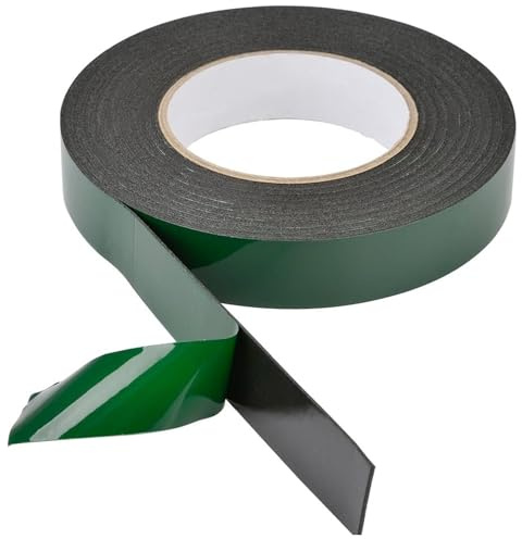 10m(25mm) Foam Tape Double Sided Waterproof Mounting Tape Adhesive Sponge Tape for Automotive Grade Car Trims Number Plate Fixing