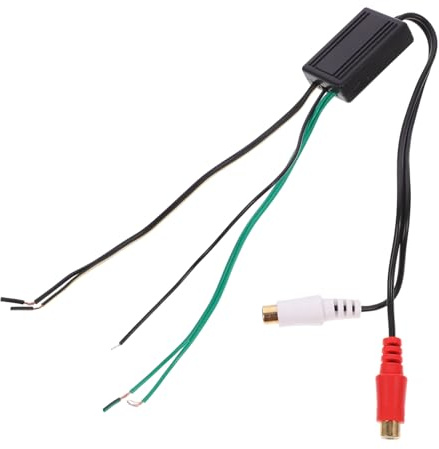 MAGICLULU Adaptateur RCA vers Haut-Parleur Convertisseur Sortie Ligne pour Caisson De Basses Câble Audio Plug-and-Play pour Systèmes Audio De Voiture