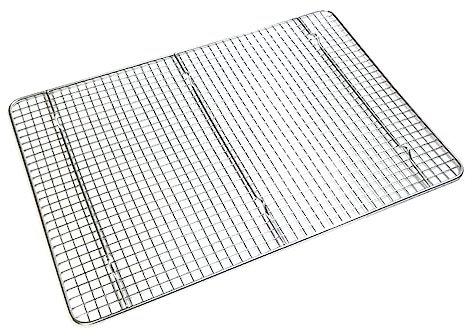 Mobestech Stainless Steel Cooling Rack for Baking Wire Grid Bread Rack Multi-Function Convenient Thickened Outdoor Baking Tray
