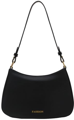 MLPKOI Shoulder Bag Women Small Handbag, Y2K Clutch Purse Crescent Bag Womens Handbag with Zipper Leathers Women's Hobo Bags for Dating Party Shopping