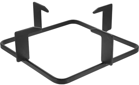 SHERCHPRY Support de Cuisinière à Gaz en Fonte Noire Accessoire Antidérapant Structure Stable et Facile à Installer pour Outil Cuisine