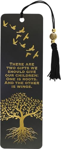 Peter Pauper Press Beaded Bookmark with Ruler - Black Cardstock - 1 Piece