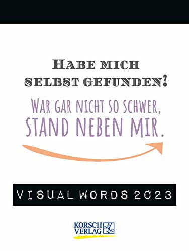 Visual Words 2023: TypoArt Tages-Abreisskalender