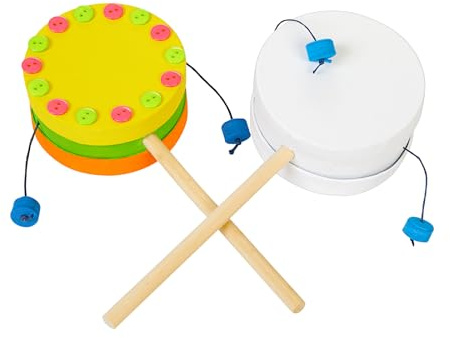 Colorations Kids Decorate Your Own Spin Drum Craft Kit - Set of 12 - Arts & Craft DIY