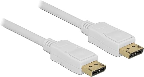 DELOCK Kabel DP 1.2 -> DP St/St 10.0m Weiss 4K 60Hz