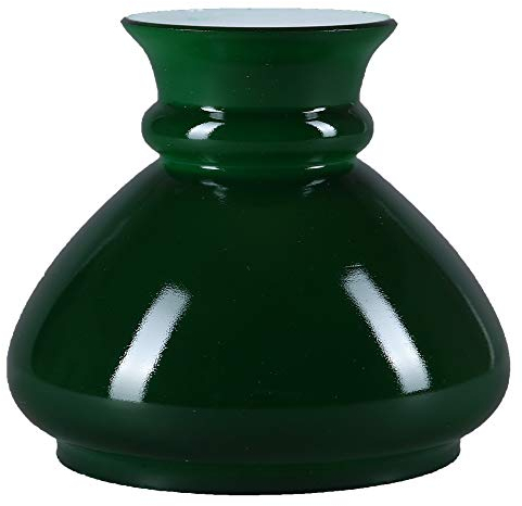 Lampenglas Ø 106mm Ersatzglas Grün rund Petroleumlampe Glas Schirm Leuchtenglas Lampenschirm