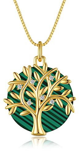 kanisee Collana Donna Albero Della Vita Gioielli Donna in Argento 925, Idee Regalo Originale per Donna Mamma Compleanno Anniversario Festa Della Mamma San Valentino Regali Natale