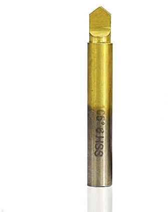 Key Cutter TiN Coated HSS Flat Knife Drill Bit 95-110 Degree For Key Cutting Machine Parts Key Milling Machine Guide Pin-6x105 Degree