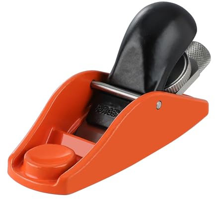 JORGENSEN Mini Holzhobel, Mini-Handhobel für präzise Holzbearbeitung, Ideal zum Trimmen, Polieren und Hobeln, mit einer verstellbaren Klinge, für vielfältige Holzarbeiten und DIY-Projekte