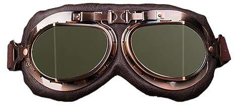 DoHTeck Motorradbrille, Retro Aviator Style Scooter Brille Outdoor Sport Windschutzscheibe winddicht und staubdicht