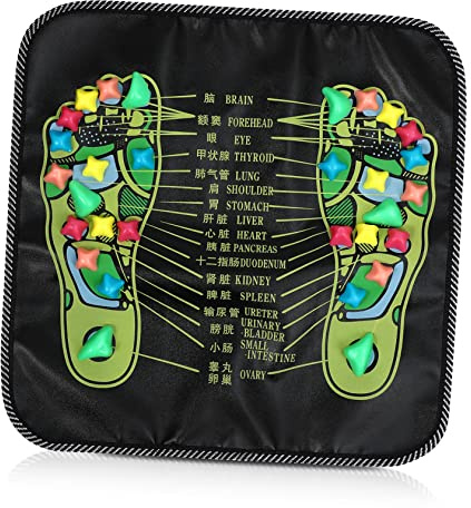 3 Pz Tappetino Per Massaggio Ai Piedi Massaggiatore Per Il All'arco Tappetino Per Agopuntura Per i Piedi Strumenti Per Massaggiatore Plantare Piede Pelle Papà Piega Tappeto