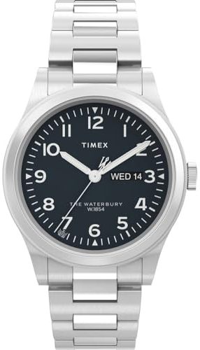 Timex Herren Analog Quarz Armbanuhr Waterbury Traditional