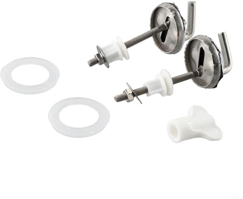Kit de fixation de charnière en acier inoxydable pour abattant de toilette, 2 pièces de fixations pour abattant de WC en acier inoxydable
