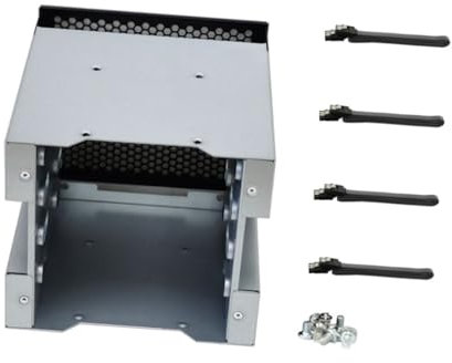BESTonZON Hard Drive Cage Four Bays Mounting Bracket for Internal Storage Case Ssd Optical Drive Compatible