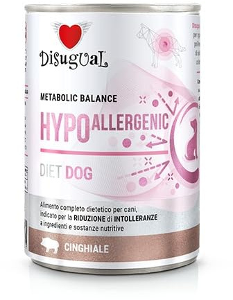 Disugual Dieta Comida Húmeda para Perros 6x400gr (Jabalí Hipoalergénico)