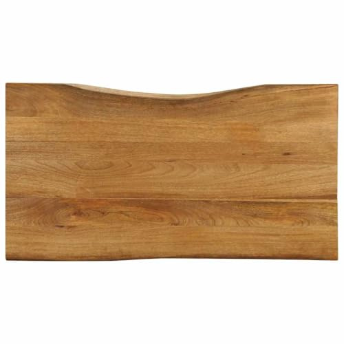 vidaXL Tischplatte mit Baumkante 110x60x2,5 cm Massivholz Mango