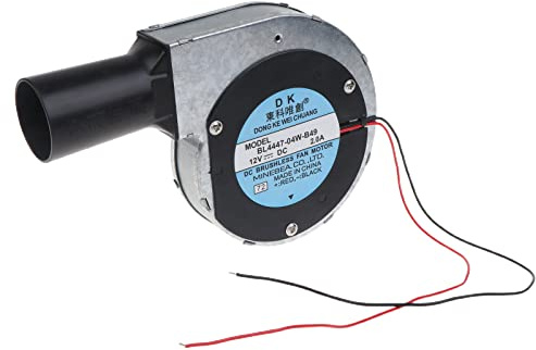 Ventilatore PWM per barbecue da esterno, 11028, 12 V, 2 A, 5000R, con tubo d'aria da 35 mm, per griglie verdi, carbone, cottura iniziale