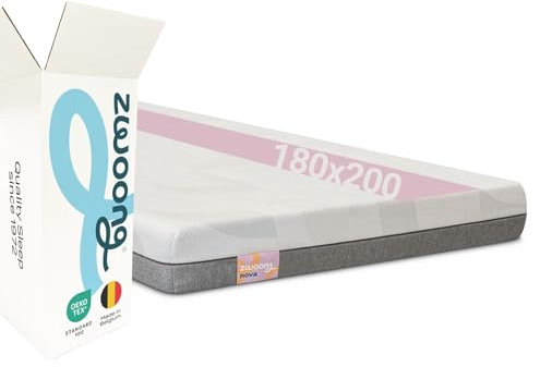 Zwoong® NOVA Kaltschaum-Matratze 180x200 cm - Dual Comfort (weich,fest) - 7-Zonen - 18 cm hoch - kühl-atmungsaktiv - hypoallergen