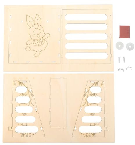 COLLBATH Heu Feeder Fest Rack Haustier Gras Fütterung Rack Bunny Feeder Einfach Zu Holz Material Pet Supply