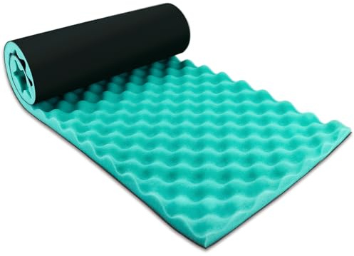 BXI Doppelte Schalldämmung Schallisolierschaum, 100 x 34 x 2,5 cm Eierkarton Schallabsorbierender Akustikschaum , Schalldämmende Paneele für Heizung, Lüftung, Klimaanlage, Rohre, Wände, Maschinen