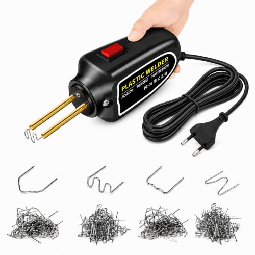 Kunststoff Schweißgerät 100W - Reparaturset mit 200 Schweißnägeln