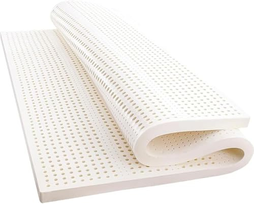 KingWich Naturlatex-Matratze, Kinder-Latex-Matratze, antibakteriell, staubabweisend, abnehmbarer Bezug, natürlich atmungsaktiv (Größe: 80 x 200 cm, Farbe: 5 cm)