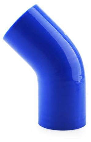 JKELPV Manguito Turbo Manguera de Silicona Universal de 2,0, 2,5, 3 (51 mm, 63 mm, 76 mm) con Codo de 45 Grados para intercooler, Turbo y Tubo de admisión. Manguera Gasolina(63mm)