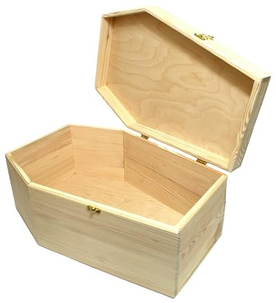 Wooden World - Trälåda som kista, natur, 58,5 x 40 x 25 cm