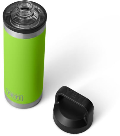 YETI Rambler Bottle Chug, botella de acero inoxidable aislada al vacío con tapa a prueba de fugas, veneno, 532 ml
