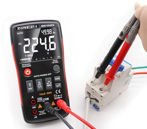 ZT-X Digital Multimeter All Button 9999 Counts True-RMS With Analog Bar Graph AC/DC Voltage Ammeter Auto/Manual(ZT-X)