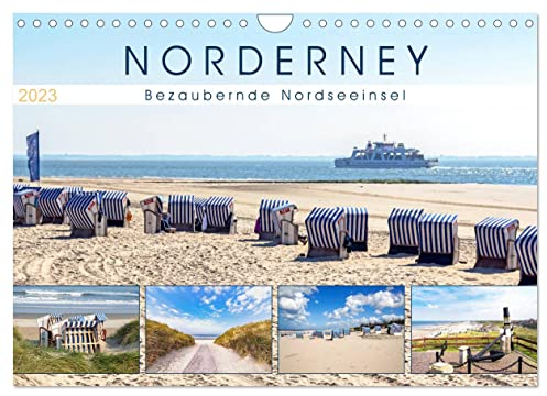 NORDERNEY Bezaubernde Nordseeinsel (Wandkalender 2023 DIN A4 quer): Strand, Dünen, Hafen und Meer (Monatskalender, 14 Seiten ) (CALVENDO Natur)