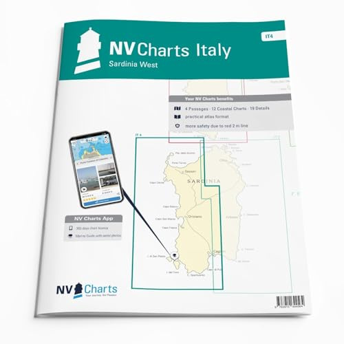 NV.Atlas Italy IT 4 - Sardinia West [Seekarte Sardinien West Papier & digital] NV Verlag
