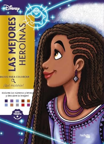 Dibujos para colorear, qué misterio. Las mejores heroínas (Hachette HEROES - DISNEY - Arteterapia)