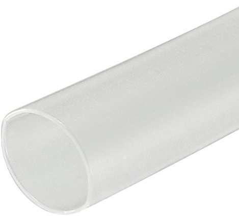sourcing map Heat Shrink Tubing 4mm Dia 5m Length 2:1 Heat Shrink Wrap Cable Sleeve Heatshrink Tube Clear