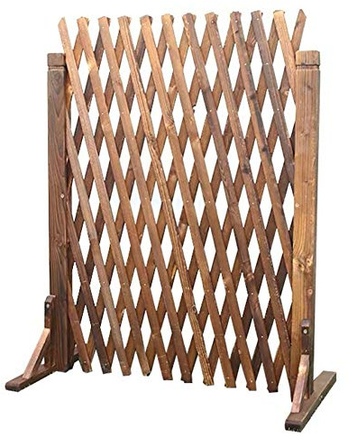JIANFEI-weilan Gartenzaun Steckzaun Holzzaun Ausziehbar Außendekoration Leitplanke, 2 Farben, Mehrere Größen (Size : A-80x160cm)