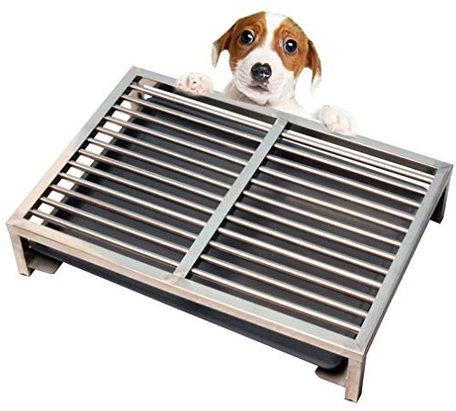 SYTH Hundetoilette,Hundeklo Trainingsunterlage - Haustierablage - Edelstahl - für Kleine Hunde Grosse Hunde