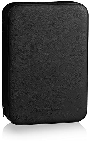 HEISSE & SÖHNE SEIT 1976® Lifestyle Organizer Saffiano Schwarz- Schmuck, Uhren und Sonnenbrillen