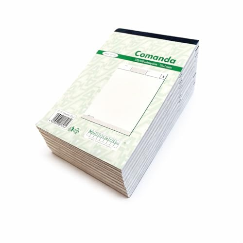 Blocco comande 2 copie – Alberghi e ristoranti – 10 blocchetti – 250 comande duplice copia