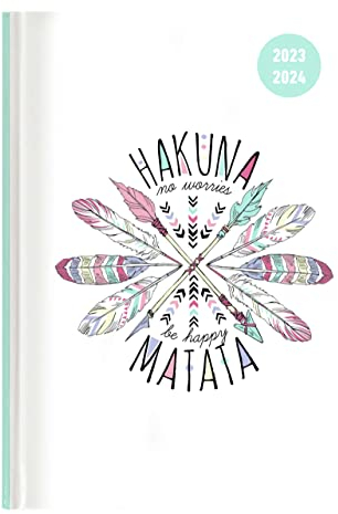 Collegetimer Hakuna Matata 2023/2024 - Schüler-Kalender A5 (15x21 cm) - Weekly - 224 Seiten - Terminplaner - Alpha Edition (Collegetimer A5 Weekly)