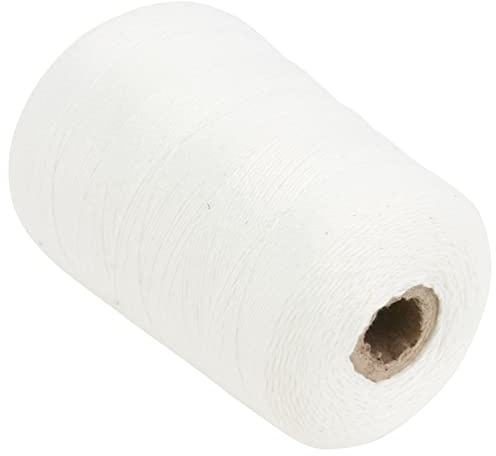 Alipis 1 Rouleau Fil De Coton De Cuisson Alimentaire Ficelle à Saucisse Ficelle De Boulanger en Outils Barbecue Ficelle à Viande pour Lartisanat De Jambon Effiloché Majeur Blanche