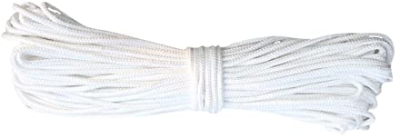 20 Meter Raffrolloschnur, weiße geflochtene Schnur, Jalousienschnur, weiße Schnur, Bilderschnur, geflochtene Kordelrahmen, hängende Schnur, Raffrollos-Schnur für Bastelrollo, 2 mm