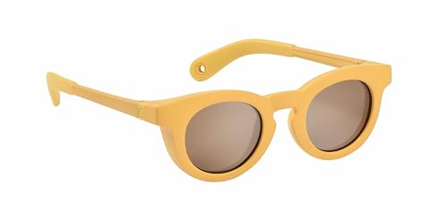 BÉABA, Occhiali Da Sole Per Bambini 9-24 Mesi, Protezione 100% UV - CAT 3, Protezione Laterale, Comfort Ottimale, Aste Regolabili A 360°, Adattabili Alla Vista, Collezione Retro Delight Honey