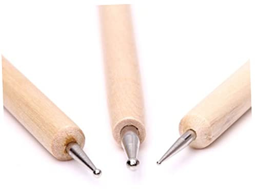 Anneome 3pezzi Strumenti per Modellazione Argilla Stylus per Scolpitura Embossing e Creazioni e Punta Inossidabile per Progetti Fai da Te e Sculture